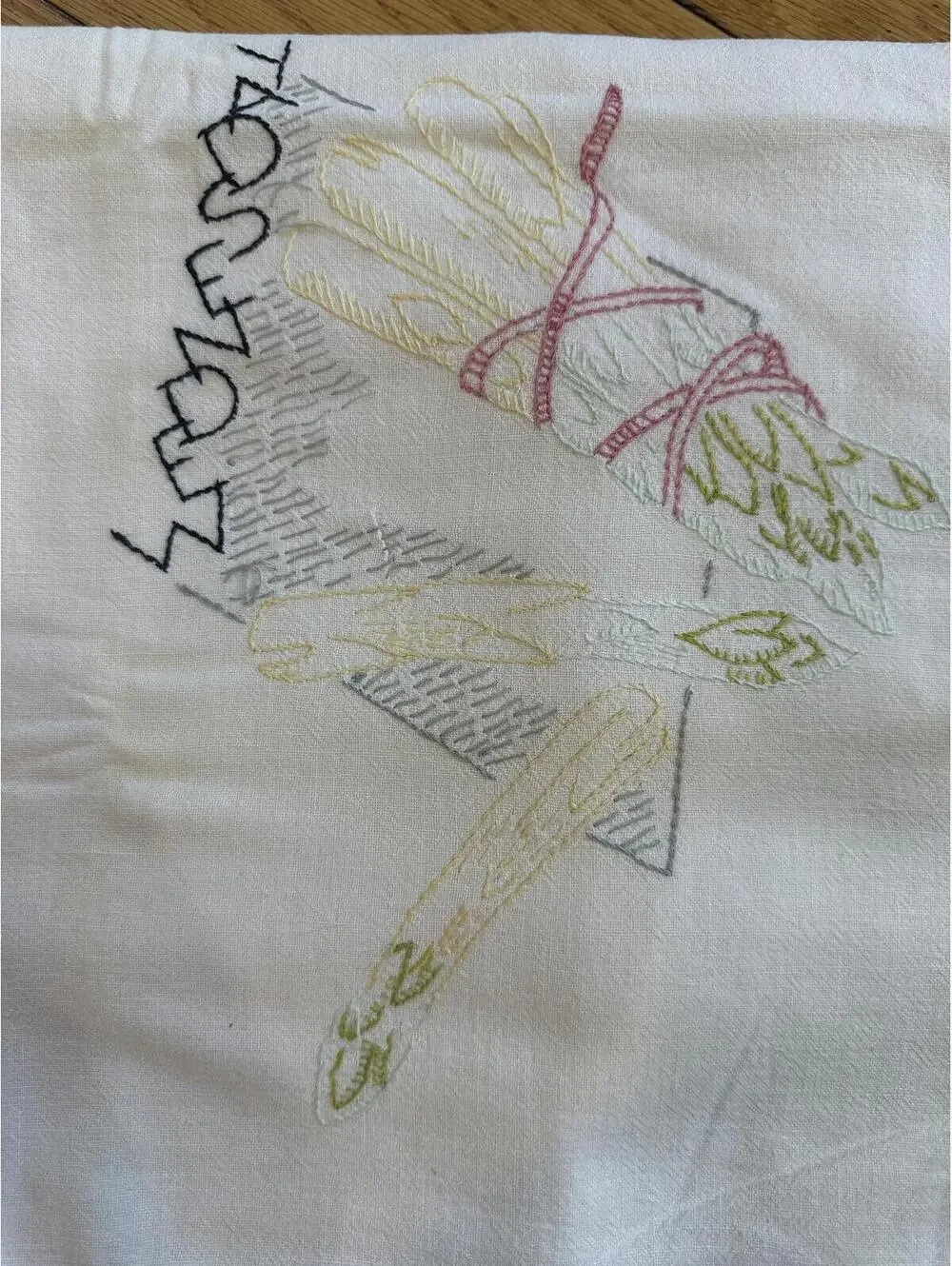 6 VTG Days Of The Week Embroidered Flour Sack Tea Towels Farmhouse Cottagecore